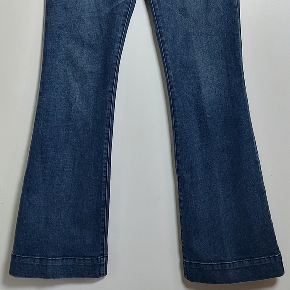 Ann Taylor Loft Modern Flare Women's Blue Jeans - Picture 2 of 11